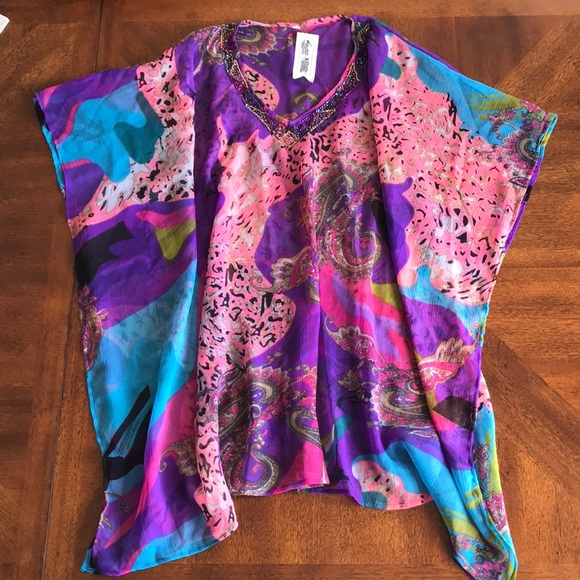 cruise club Other - NWT Cruise Club swimsuit sheer beach cover up
